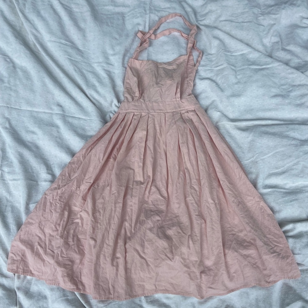Pink apron dress from Shein